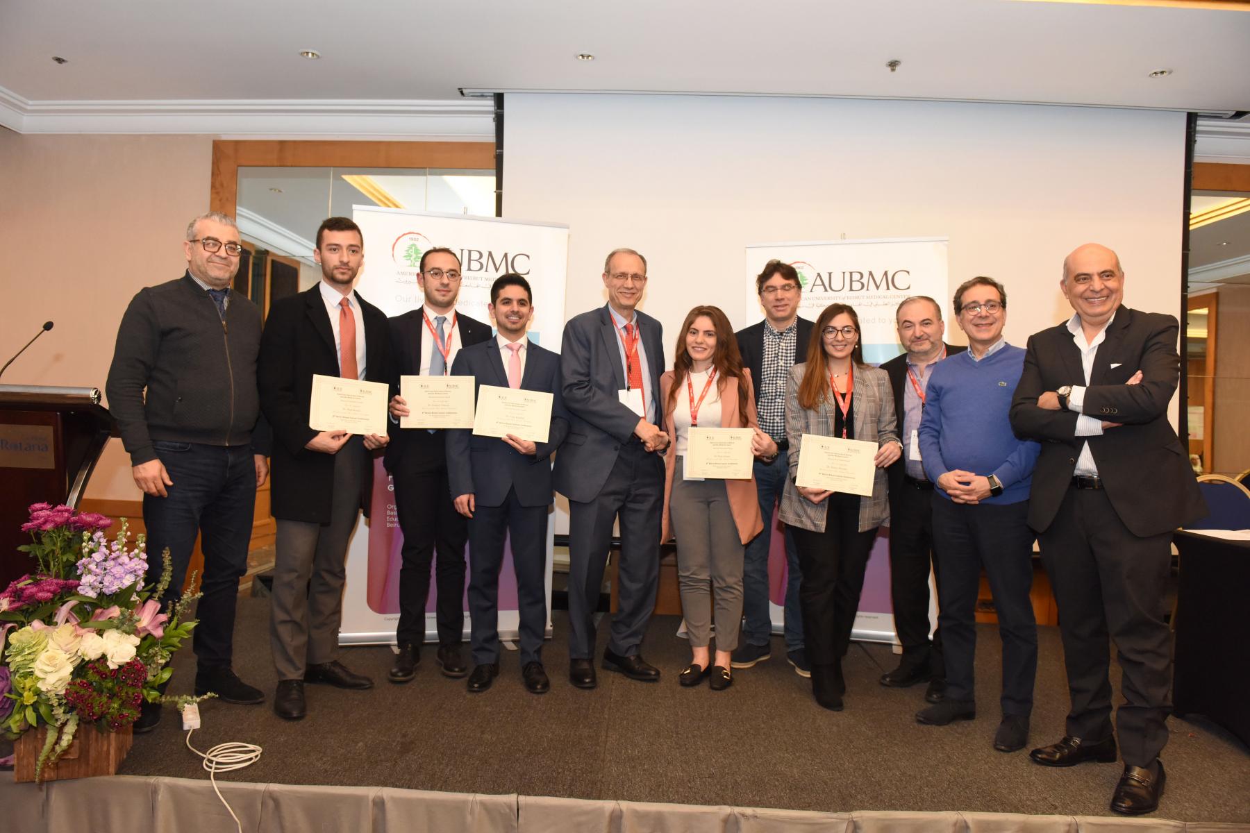 Winners of Best Abstract awards at BBCC-8 and event faculty