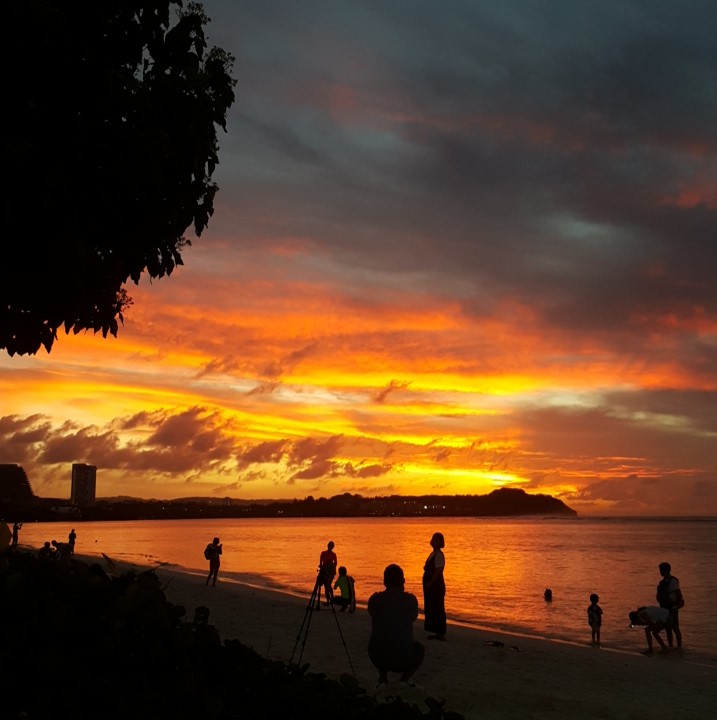 A sunset in Guam, photo by Dr. Dizon.