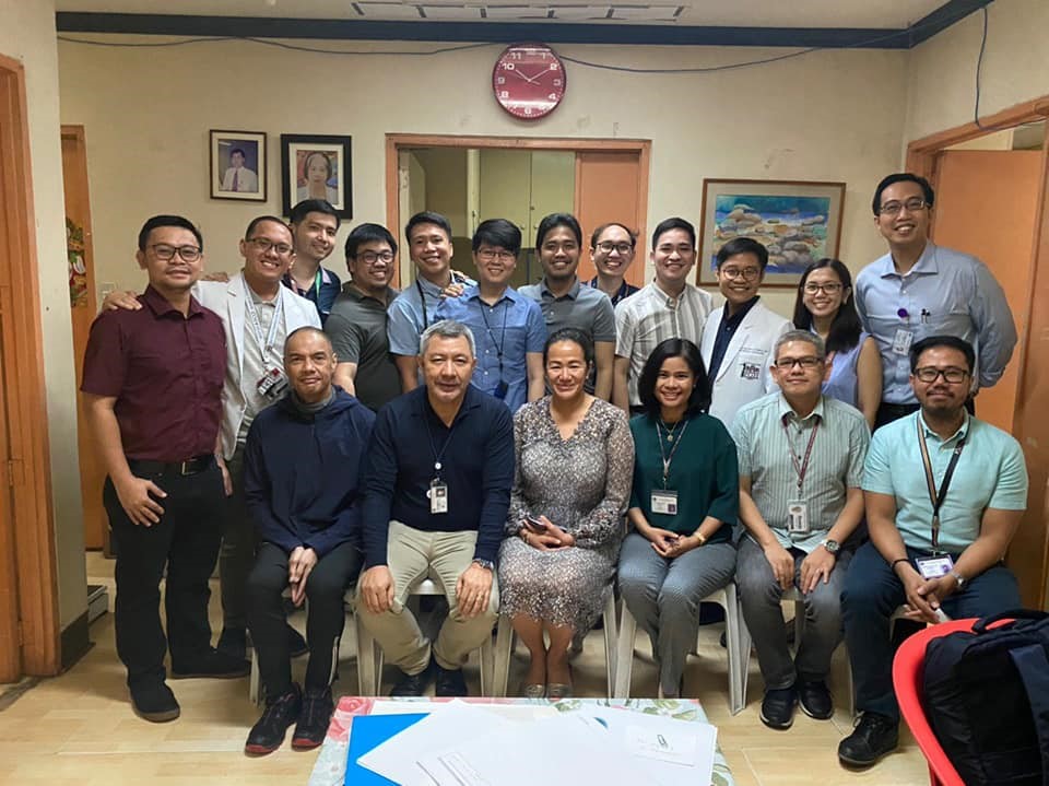 Dr. Ting with cofellows and mentors at UP-PGH