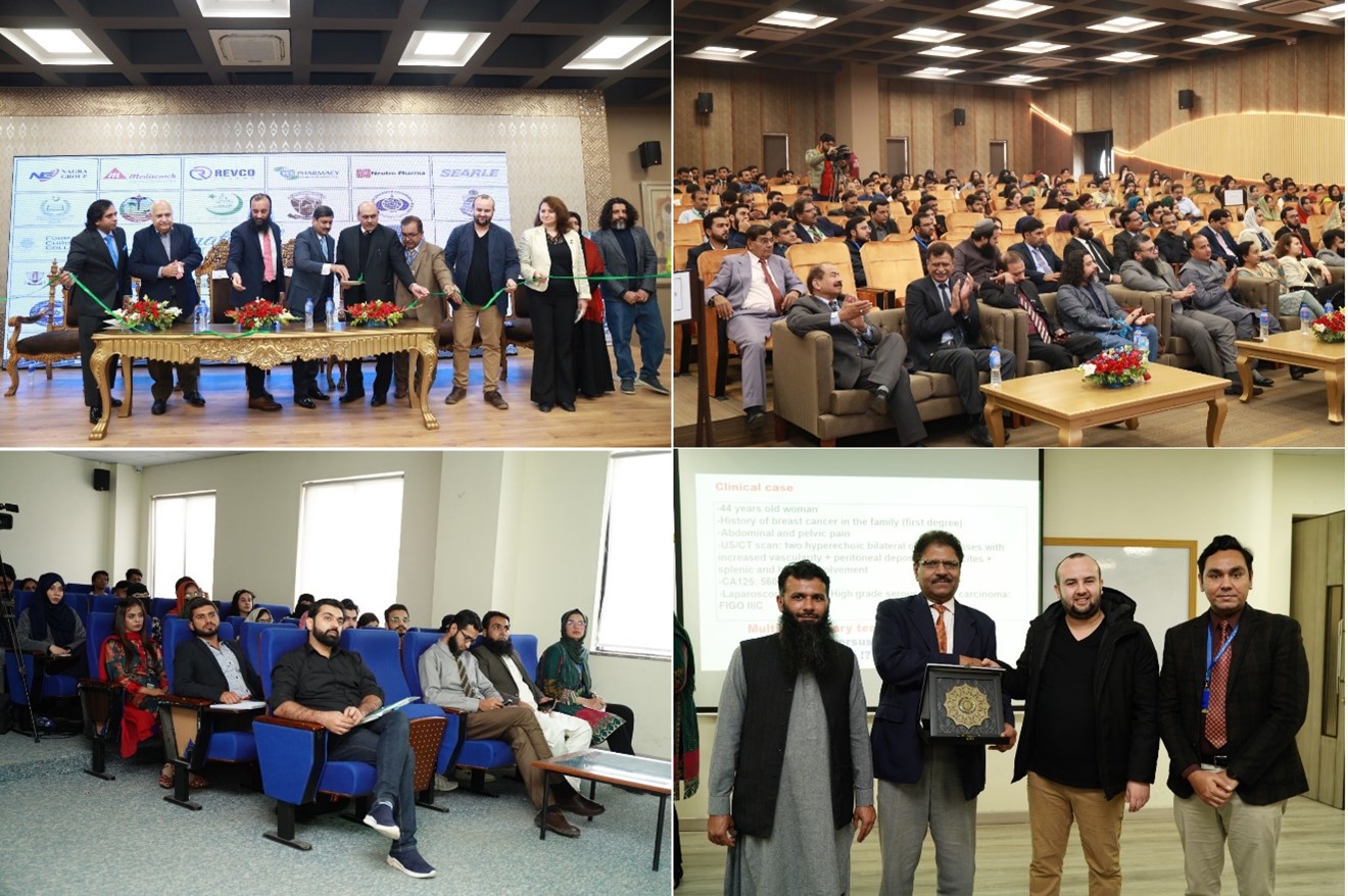 A collage of photos from Dr. El Bairi's trip to Pakistan.