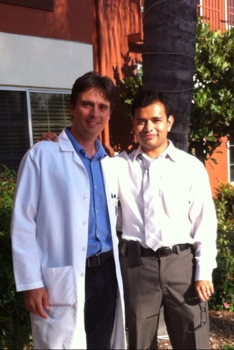 Monty and Paulo at City of Hope in 2012.