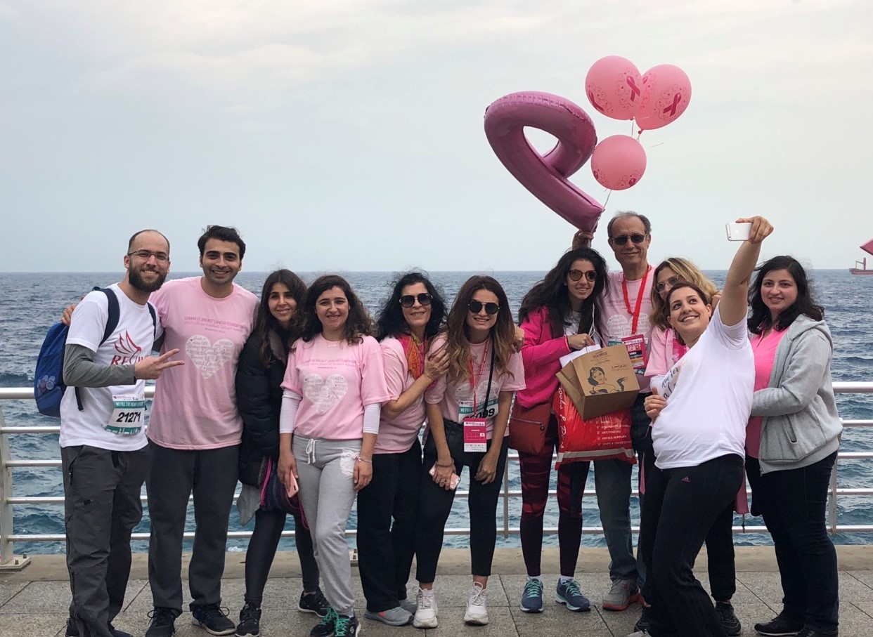 Pink October volunteers in Lebanon
