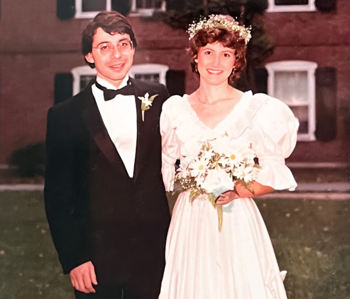 Dr. Winer and his wife, Nancy, on their wedding day.