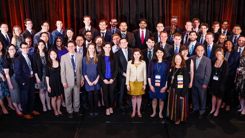 Dr. Kaur (front row, far right) is joined by YIA recipients at the 2017 ASCO Annual Meeting.