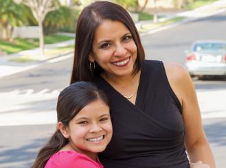 Dr. Hurria with her daughter