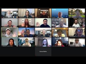 Members of the Asia Pacific Regional Council and ASCO staff meet virtually  