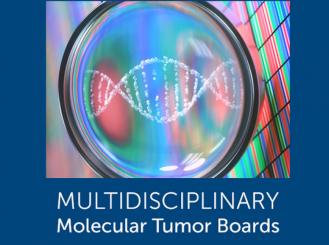 Multidisciplinary Molecular Tumor Boards logo and DNA image