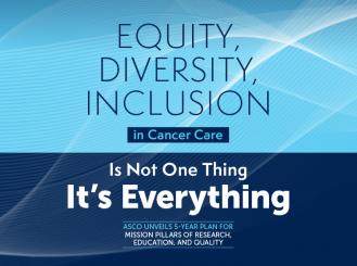Text illustration that says Equity, Diversity, and Inclusion Is Not One Thing, It