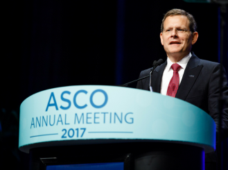 Dr. Hudis speaking at the 2017 ASCO Annual Meeting.