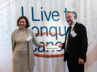 Dr. Blair Irwin and Dr. Jeff Ward at 2019 ASCO Advocacy Summit