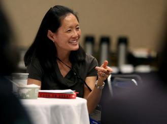 Dr. Lin at LDP orientation in 2014