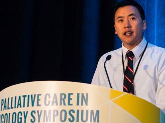 Dr. Randy Wei at the Palliative Care in Oncology Symposium