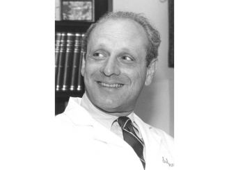 Black and white photo of Dr. Saul Rosenberg