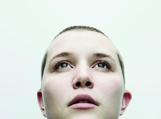 Stock image of androgynous person