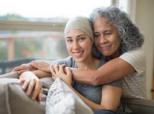Stock image of patient and caregiver