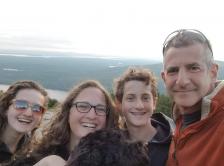Dr. Plimack and her family at Acadia National Park in Maine.