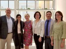 Dr. Eckhardt (third from left) with mentees from the ASCO Leadership Development Program and ASCO staff.